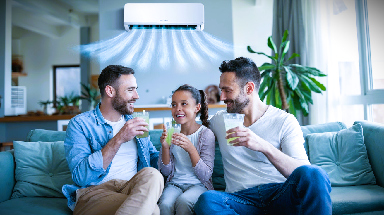 Disfrutando de aire acondicionado